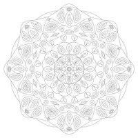 Vorschau - Mal- und Bastelvorlagen - Malvorlage Ausmalbild Mandala 1,50m x 1,50m Riesenposter - Deckblatt