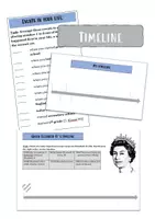 Vorschau - Arbeitsblätter - Timeline - History in English - Seite 1