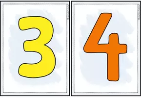 Vorschau - Bildkarten - Flashcards numbers 1-20 (Bild- und Wortkarten zum Thema numbers) - Seite 2