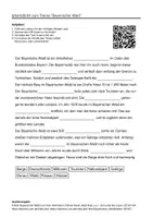 Vorschau - Arbeitsblätter - Arbeitsblätter zum Thema "Bayerischer Wald" + Lösung & MP3 + Mindmap + Infografik - Deckblatt