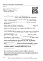 Vorschau - Arbeitsblätter - Arbeitsblätter zum Thema "Joanne K. Rowling" + Lösung & MP3 + Mindmap + Infografik - Deckblatt