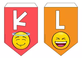 Vorschau - Poster - Emoji-Klassenzimmer: Klassenregeln mit passender Wimpelkette - Seite 2