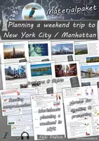 Vorschau - Unterrichtsreihen - Planning a weekend trip to New York City / Manhattan Sights: Materialpaket (Reading, Listening, Speaking) - Deckblatt