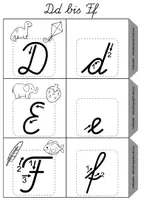 Vorschau - Mal- und Bastelvorlagen - Mein ABC-Leporello | Lateinische Ausgangsschrift LA - Seite 3