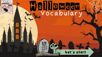 Vorschau - Arbeitsblätter - interaktive Wortschatzeinführung - Halloween & Vokabelheft - Seite 1