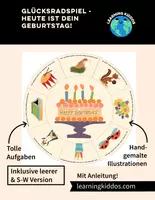 Vorschau - Spiele - Glücksrad - Geburtstagskind Kindergarten - auch zu Hause - Deckblatt