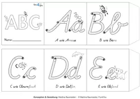 Vorschau - Arbeitsblätter - ABC - Leporello basteln - SAS #homeschooling - Seite 1