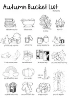 Vorschau - Arbeitsblätter - Autumn - Sketchnote Bucket List / Find Someone Who / Bingo - Seite 2
