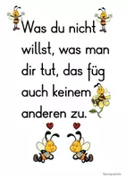 Vorschau - Poster - Goldene Regel für Bienenklassen - Deckblatt