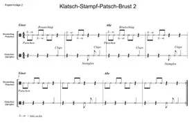 Vorschau - Präsentationen/Tafelbilder - Rhythmische Übungen nach dem Call-Response-Prinzip (4) - Seite 1