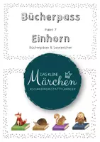 Vorschau - Arbeitsblätter - Bücherpass Paket 7 - Einhorn Bücherpass und Lesezeichen - Deckblatt