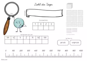 Vorschau - Arbeitsblätter - Zahl des Tages (im ZR 1000) - Seite 2