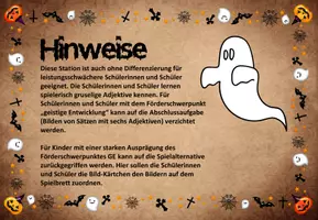 Vorschau - Arbeitsblätter - Gruselgeschichten - Seite 1