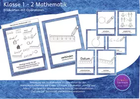 Vorschau - Bildkarten - Bildkarten Operatoren Mathematik 1/2 - Deckblatt