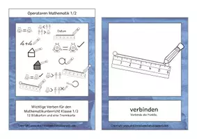 Vorschau - Bildkarten - Bildkarten Operatoren Mathematik 1/2 - Seite 3