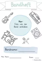 Vorschau - Arbeitsblätter - Bandheft für den Musikunterricht - Seite 1