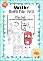 Vorschau - Arbeitsblätter - Übungsheft - Thema "Zeit" - Deckblatt