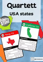 Vorschau - Spiele - Quartett - "USA states" - Deckblatt