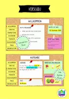 Vorschau - Präsentationen/Tafelbilder - Interaktive PowerPoint Vorlage "Pinnwand" - Seite 1