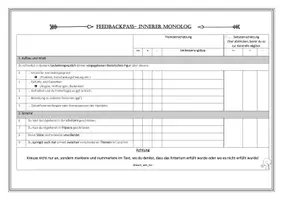 Vorschau - Arbeitsblätter - Feedbackpass Innerer Monolog neu - Seite 2