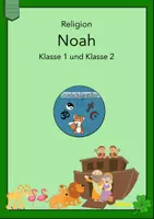 Vorschau - Stundenentwürfe - Materialpaket Arche Noah Stundenplanung Arbeitsblätter Tafelmaterial Leseheft Lapbook Lernwand - Deckblatt