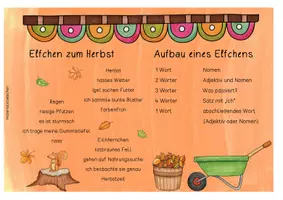 Vorschau - Arbeitsblätter - Elfchen zum Herbst - Seite 1
