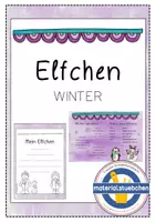 Vorschau - Arbeitsblätter - Elfchen zum Winter - Deckblatt