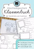 Vorschau - Mal- und Bastelvorlagen - Klassenbuch als Abschiedsgeschenk - Deckblatt