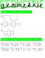 Vorschau - Arbeitsblätter - Geometrie - Zeichnen, Umfang, Flächen - Rechteck / Quadrat - Seite 1