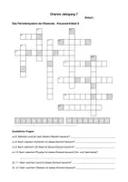 Vorschau - Spiele - Kreuzworträtsel zum Periodensystem der Elemente - Seite 1