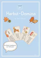 Vorschau - Spiele - Herbst-Domino (mit einer Herbstgeschichte) - Deckblatt