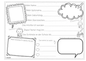 Vorschau - Mal- und Bastelvorlagen - Klassenbuch als Abschiedsgeschenk - Seite 3