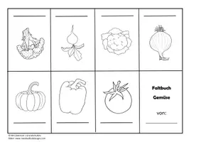 Vorschau - Mal- und Bastelvorlagen - Gemüse - Lapbook Gemüsesorten, Gemüse haltbar machen, Pflanzenteile, Gemüsearten - Seite 2