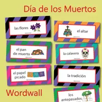 Vorschau - Bildkarten - Día de los Muertos / Tag der Toten Wortschatz (Spanisch) - Seite 1