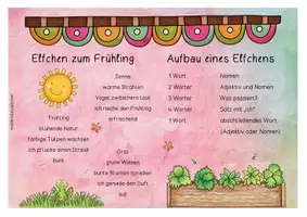 Vorschau - Arbeitsblätter - Elfchen zum Frühling - Seite 1
