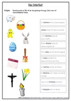 Vorschau - Arbeitsblätter - AB Zuordnung Bild-Text "Ostern" (2fach differenziert) - Seite 2