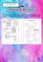 Vorschau - Arbeitsblätter - Lernlandkarte Familie - Deckblatt