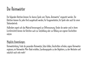 Vorschau - Arbeitsblätter - Reimwörter-Spaß - Seite 1