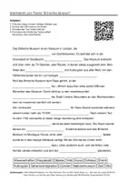 Vorschau - Arbeitsblätter - Arbeitsblätter zum Thema "Britisches Museum" + Lösung & MP3 + Infografik - Deckblatt