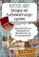 Vorschau - Stundenentwürfe - Design: Designe ein Aufbewahrungssystem (praktischer Arbeitsauftrag) - Deckblatt