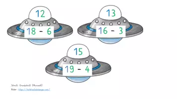 Vorschau - Arbeitsblätter - ZR 20 Festigung Tafelspiel Ufo ZU - Deckblatt