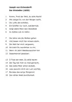 Vorschau - Klassenarbeiten - Klausur mit EHZ - Eichendorff - Der Einsiedler - unterwegs sein - Romantik - Seite 2