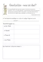 Vorschau - Arbeitsblätter - Geschichte - was ist das? / Arbeitsblatt für den Einstieg - Seite 1