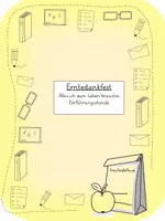 Vorschau - Arbeitsblätter - Erntedank - Deckblatt