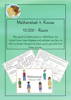 Vorschau - Arbeitsblätter - Mathe Escape Room im 10.000-Raum für die 4. Klasse - Deckblatt