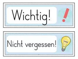 Vorschau - Poster - Tafelkarten zur Organisation von Hausaufgaben, Terminen... - Seite 2