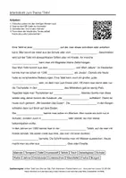 Vorschau - Arbeitsblätter - Arbeitsblätter zum Thema "Tafeln" + Lösung & MP3 + - Deckblatt