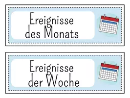 Vorschau - Poster - Ereignisse des Monats - Tafelkarten für die Grundschule - Seite 2