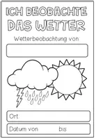 Vorschau - Arbeitsblätter - Wetter beobachten und dokumentieren – Wetterbeobachtung im Sachunterricht | Beobachtungsbüchlein in 2 Versionen - Seite 2