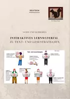 Vorschau - Präsentationen/Tafelbilder - Text- und Lesestrategien - interaktives Übungsmaterial - Deckblatt